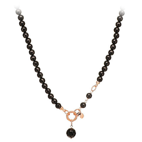 Collana Easy - agata nera