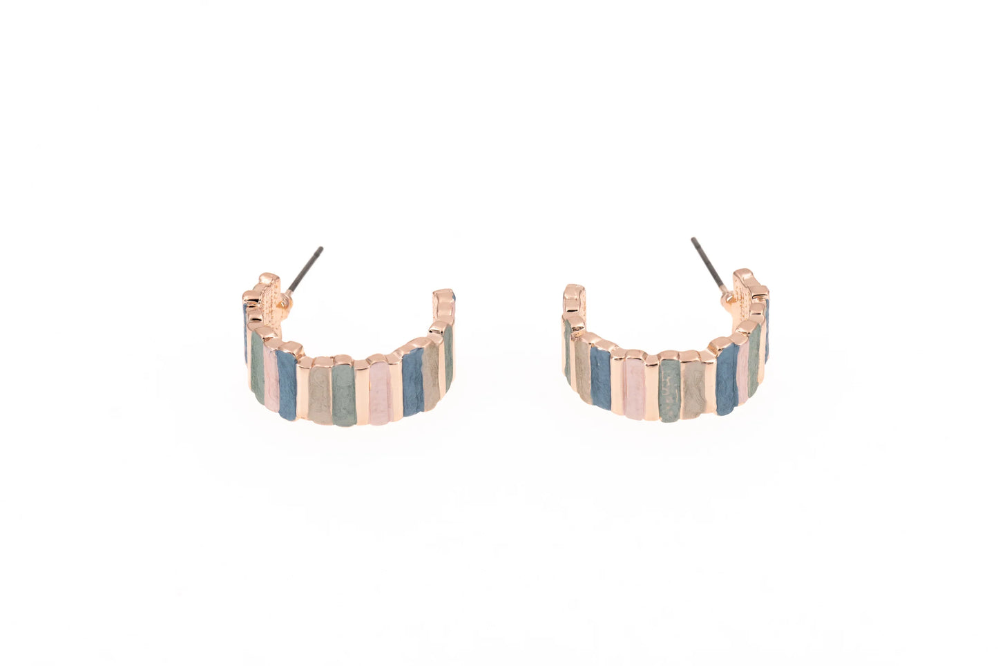 Orecchini zama semicerchio multi barrette fine