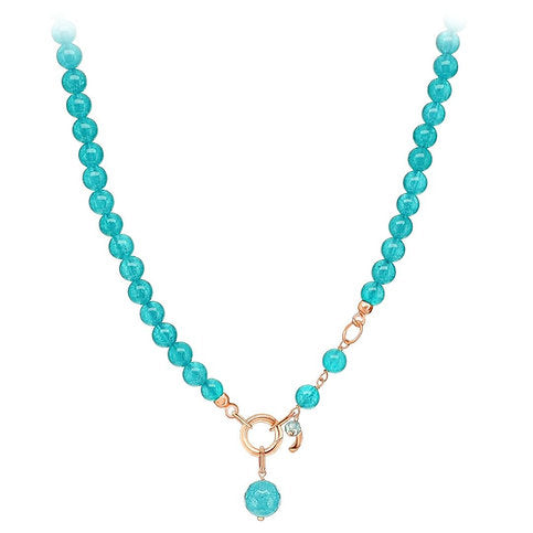 Collana Easy - giada verde acqua