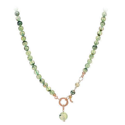 Collana Easy - quarzo rutilato verde
