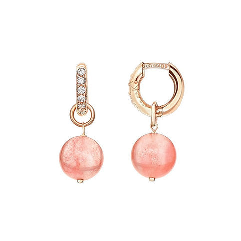 Orecchini Easy - quarzo cherry