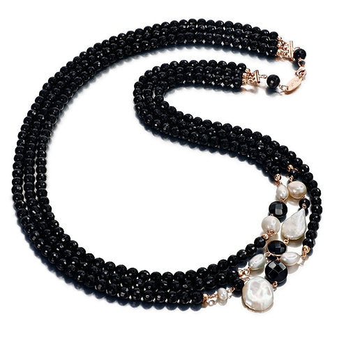 Collana Armony - agata nera