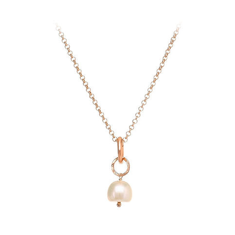 Catena Fantasy oro rosa con perla