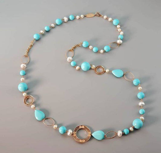 COLLANA PASTA TURCHESE