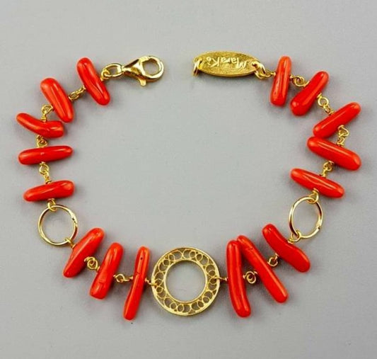 BRACCIALE CORALLO ROSSO