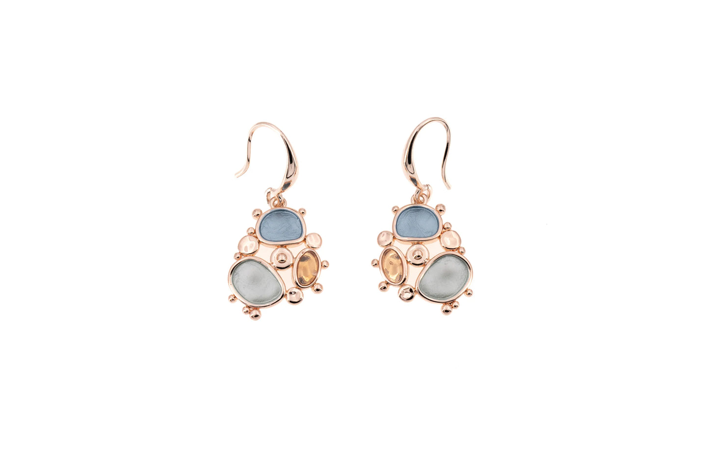 u-Colorful shape earrings