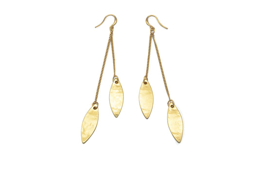 u-Leaf Drop Earrings